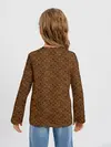 Детский лонгслив / Brown & Gold