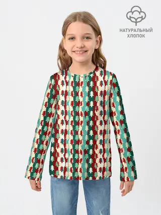 Детский лонгслив / Маленькие Ёлочки