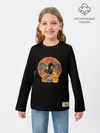 Детский лонгслив / Хэллоуинская кошка