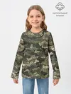 Детский лонгслив / Именной камуфляж Олег