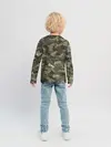 Детский лонгслив / Именной камуфляж Олег