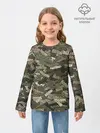 Детский лонгслив / Именной камуфляж Колян