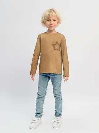 Детский лонгслив / Звезда / Игра в кальмара