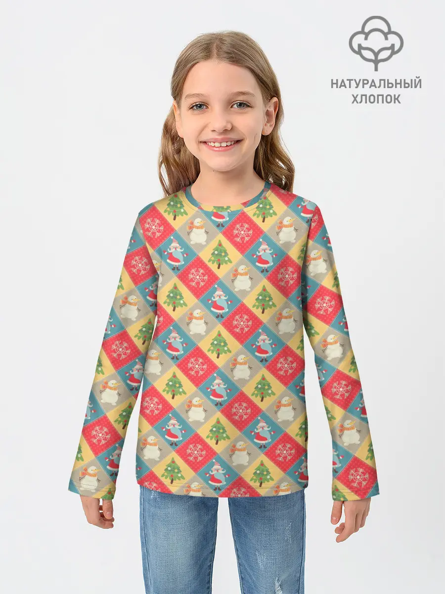 Детский лонгслив / Новогодние Праздники
