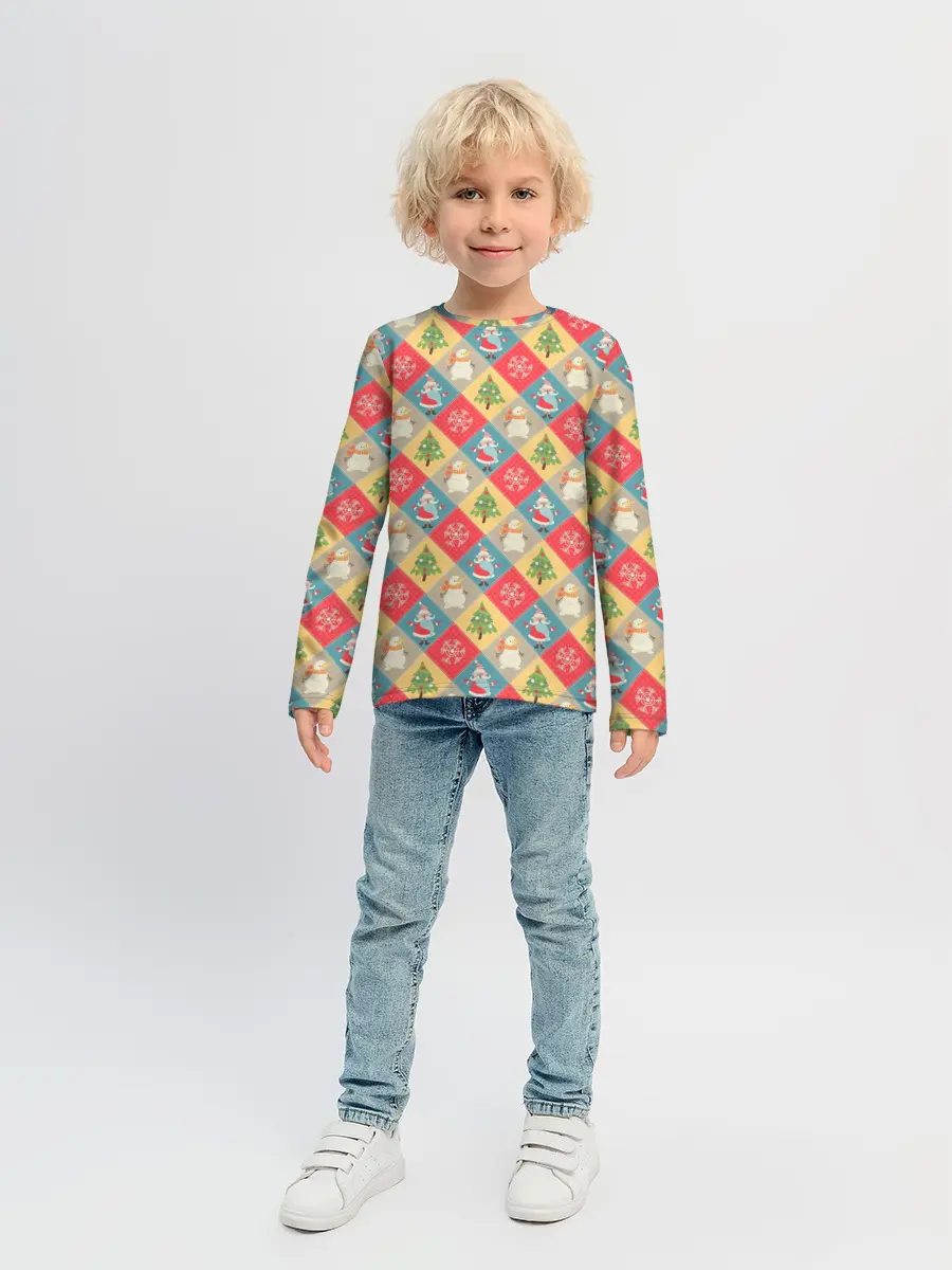 Детский лонгслив / Новогодние Праздники