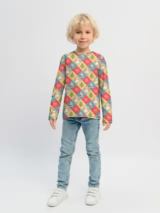 Детский лонгслив / Новогодние Праздники