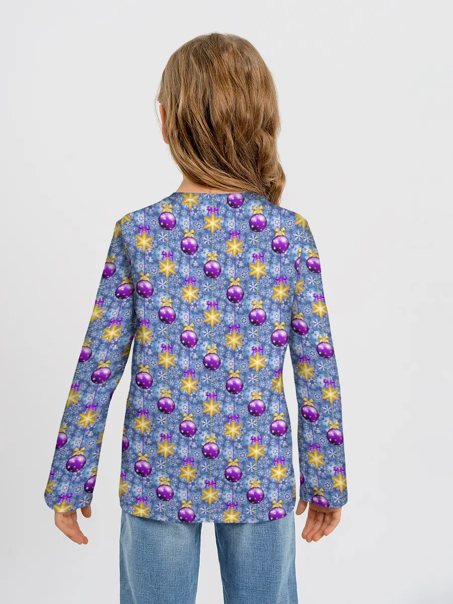 Детский лонгслив / Новогодние Ёлочные Украшения