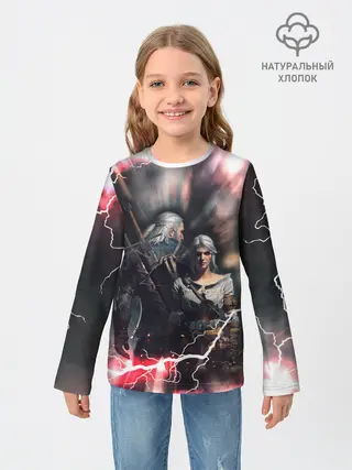 Детский лонгслив / Цирилла | Геральт