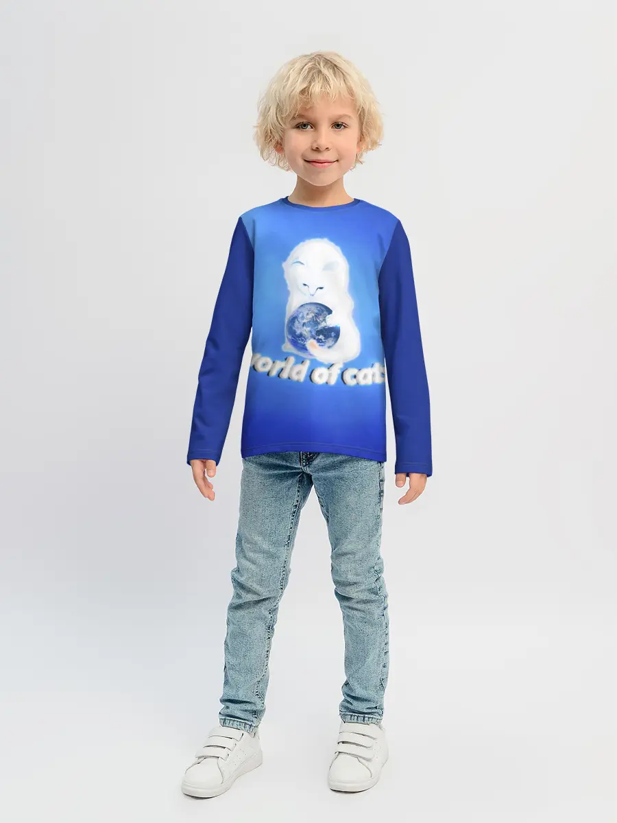 Детский лонгслив / World of Cats