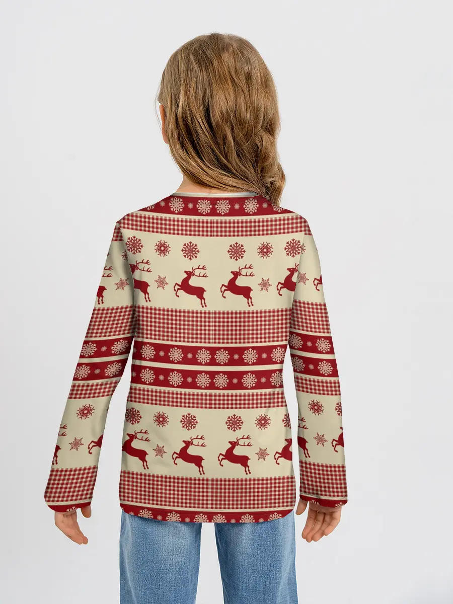Детский лонгслив / Новогодние Олени!