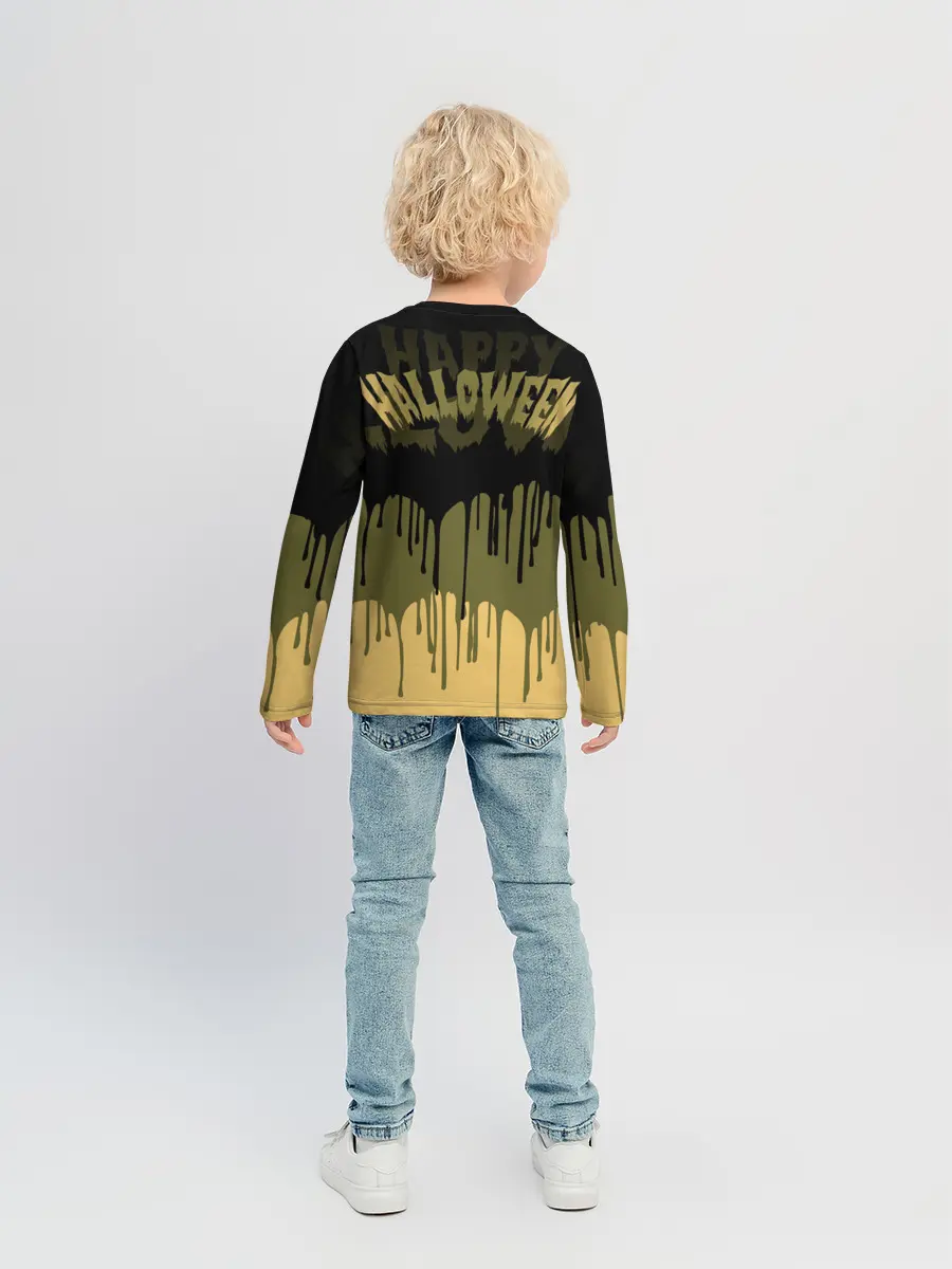Детский лонгслив / Тыква в ночь мертвецов