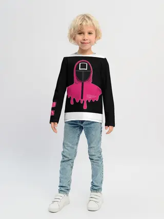 Детский лонгслив / Игра в кальмара - Squid game