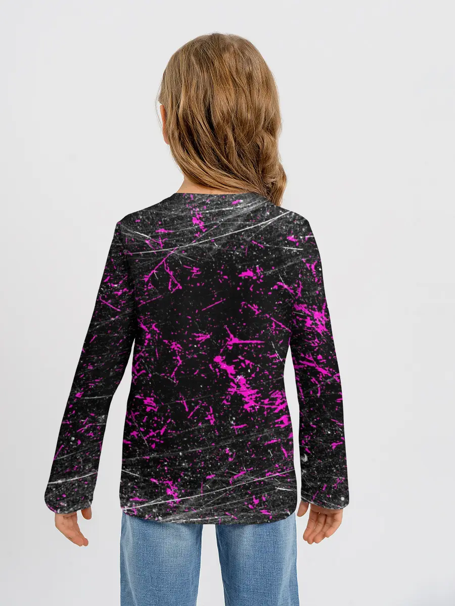 Детский лонгслив / Vinne Yuna Самурай Киберпанк