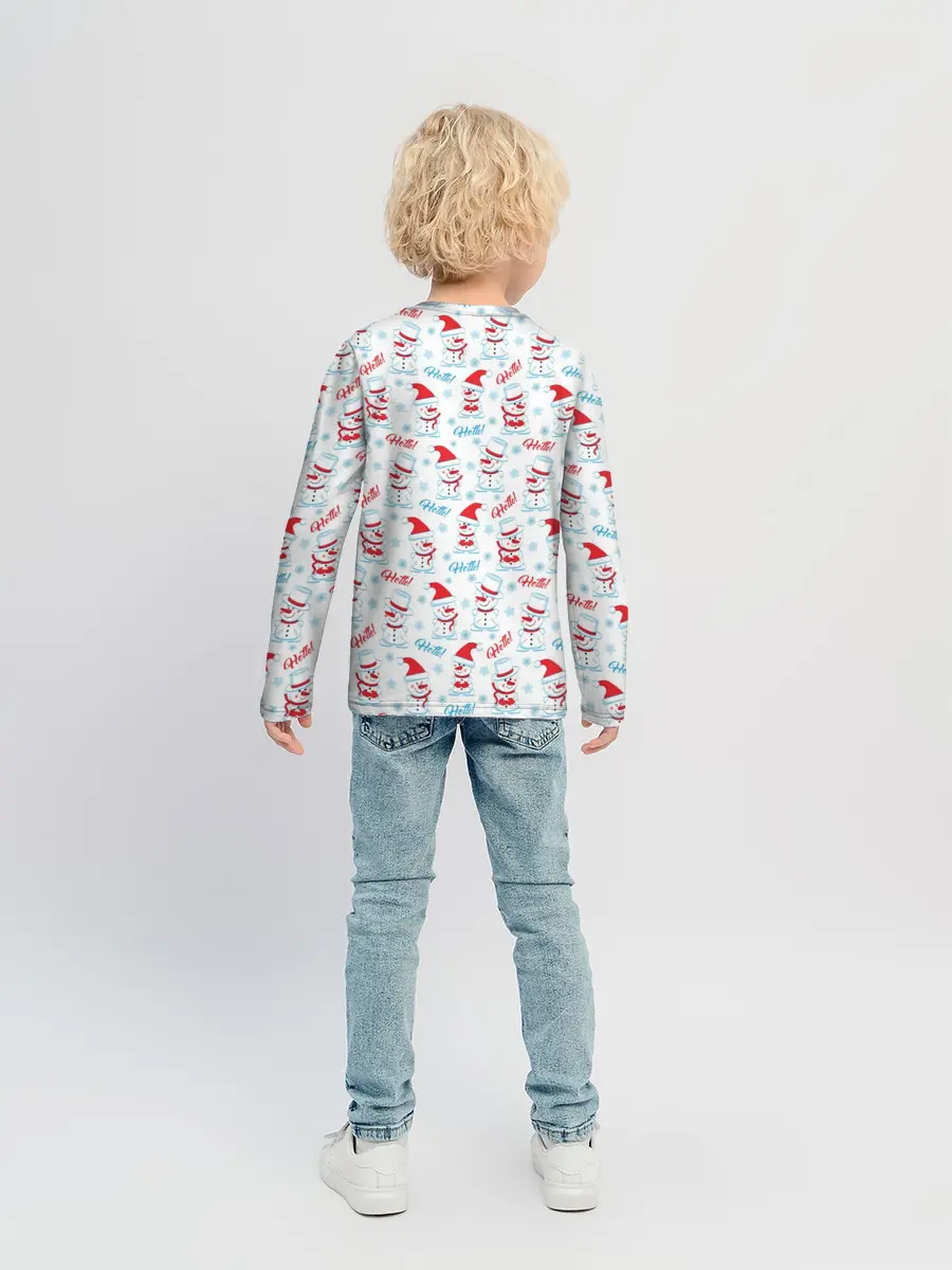 Детский лонгслив / Hello!