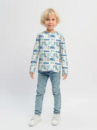 Детский лонгслив / Зимний Дизайн