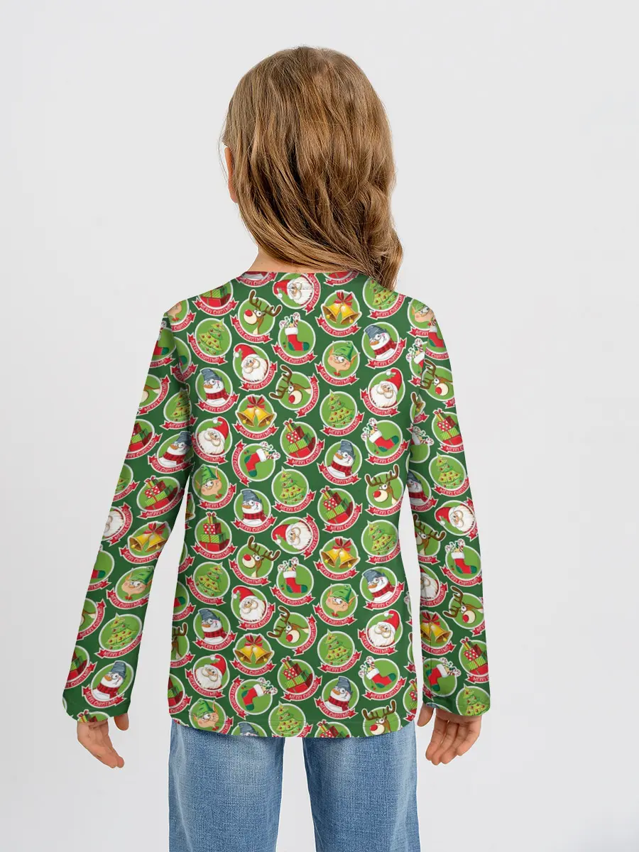 Детский лонгслив / Новогодние Персонажи