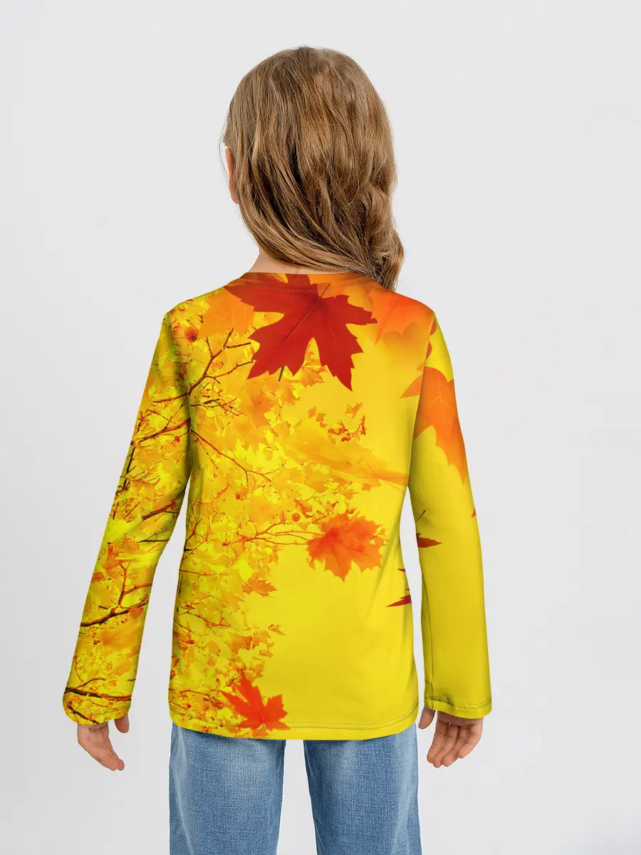 Детский лонгслив / ОСЕННИЕ ЦВЕТА | ЗОЛОТАЯ ОСЕНЬ