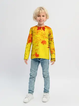 Детский лонгслив / ОСЕННИЕ ЦВЕТА | ЗОЛОТАЯ ОСЕНЬ