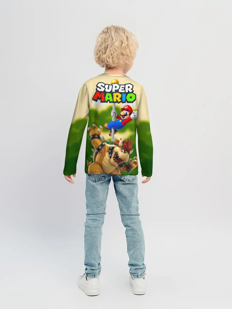 Детский лонгслив / Mario Coins