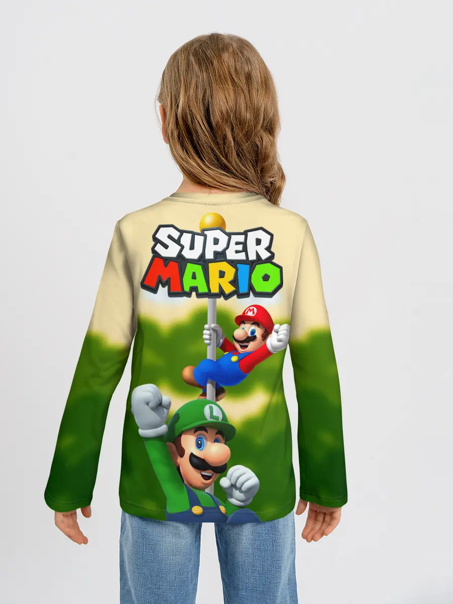Детский лонгслив / 3DMario