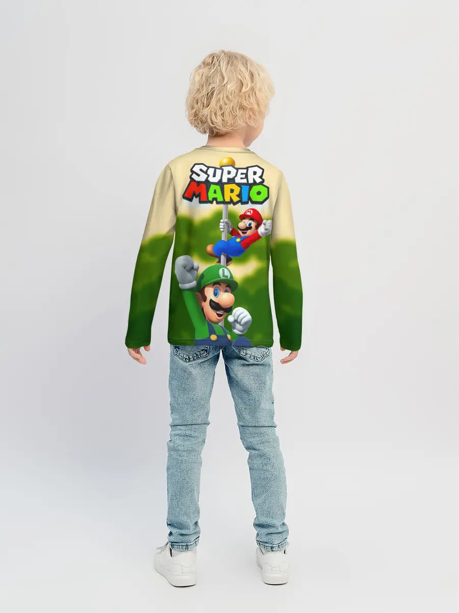 Детский лонгслив / 3DMario
