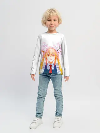 Детский лонгслив / Горничная Мисс Кобаяши расцветает Тору