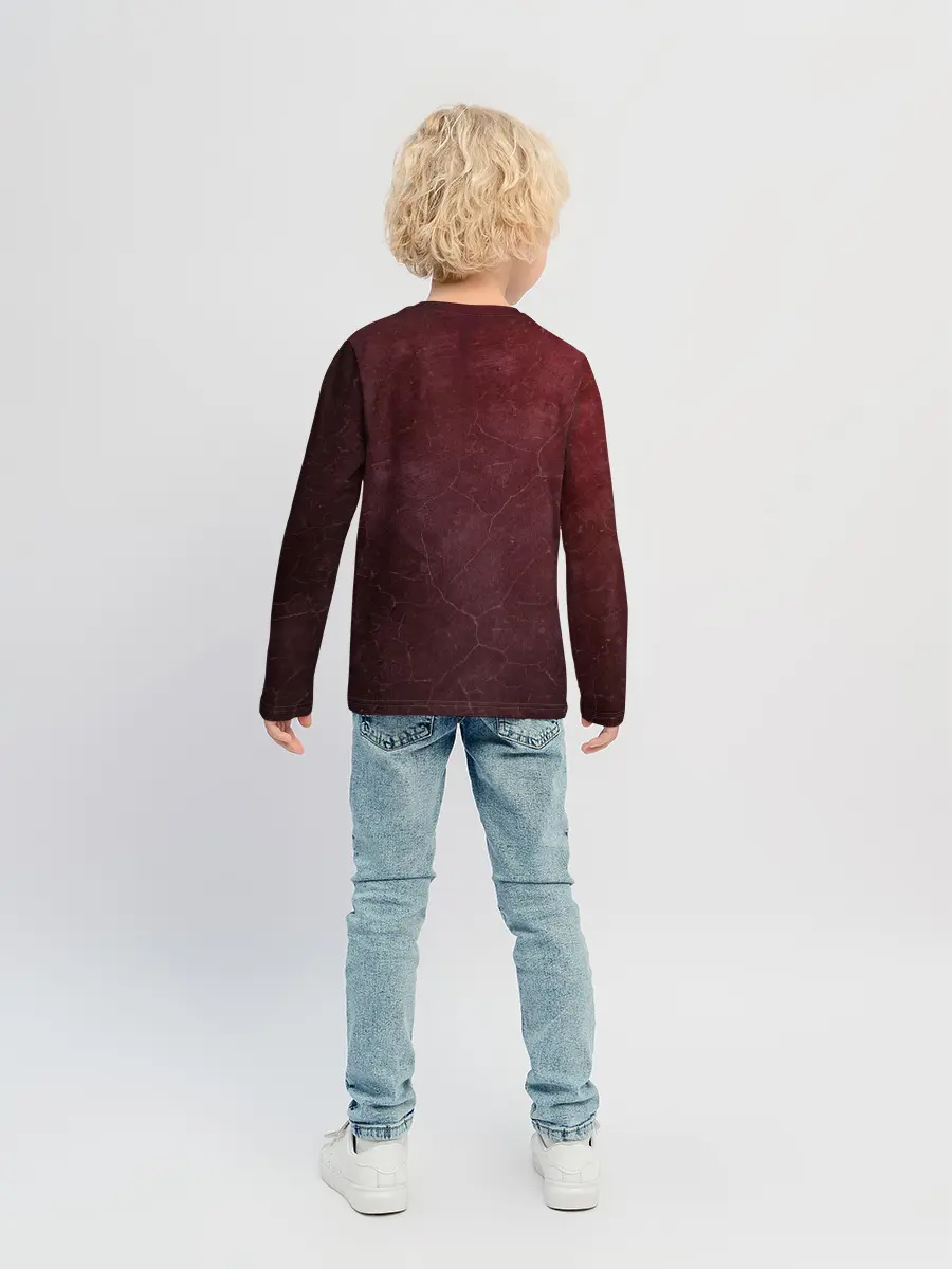 Детский лонгслив / TOYOTA | RED GRUNGE