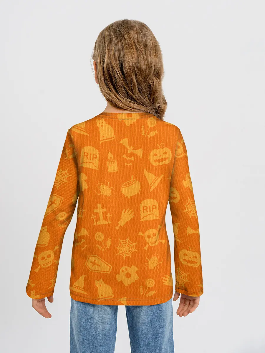 Детский лонгслив / ТЕПЛЫЙ ХЕЛЛОУИН