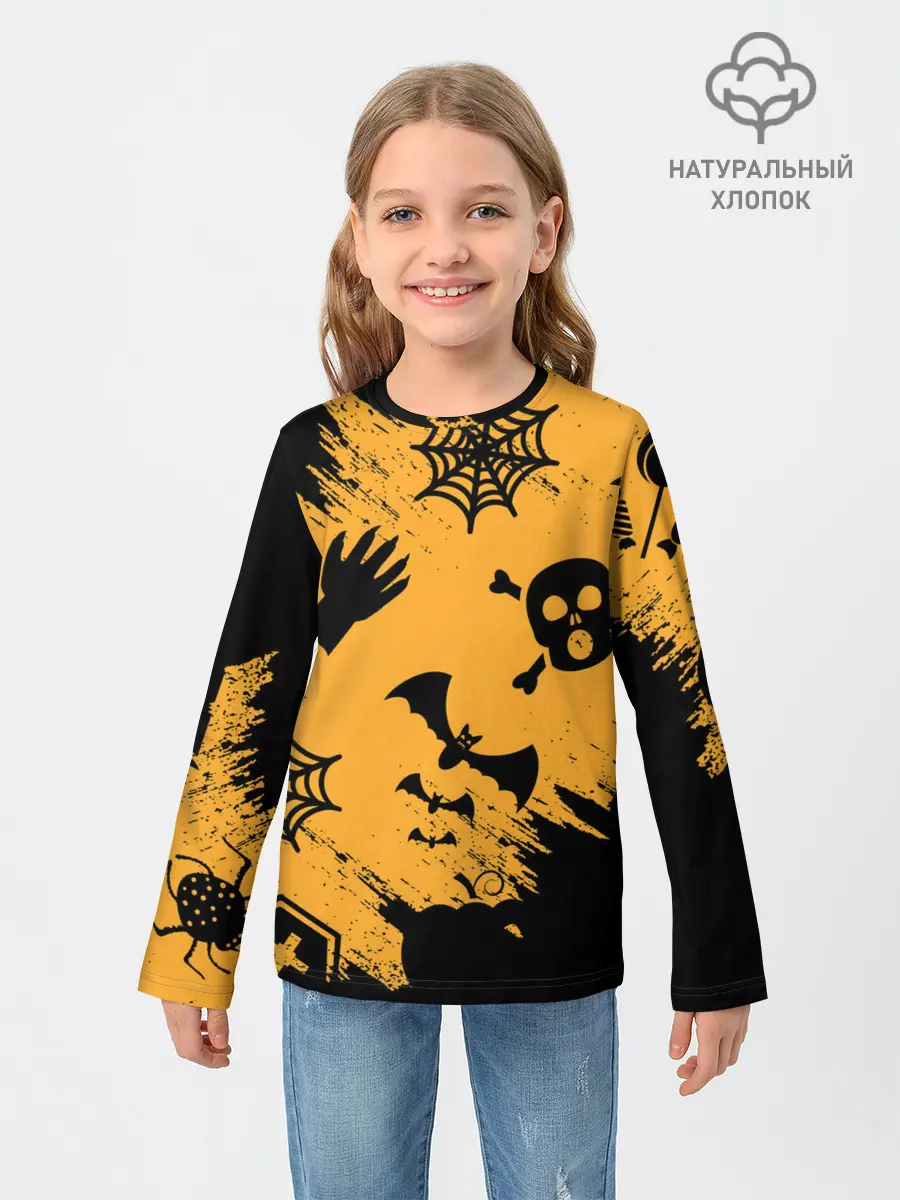 Детский лонгслив / УЖАСТИК НА ХЭЛЛОУИН