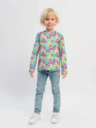 Детский лонгслив / Новогодние Игрушки и Подарки