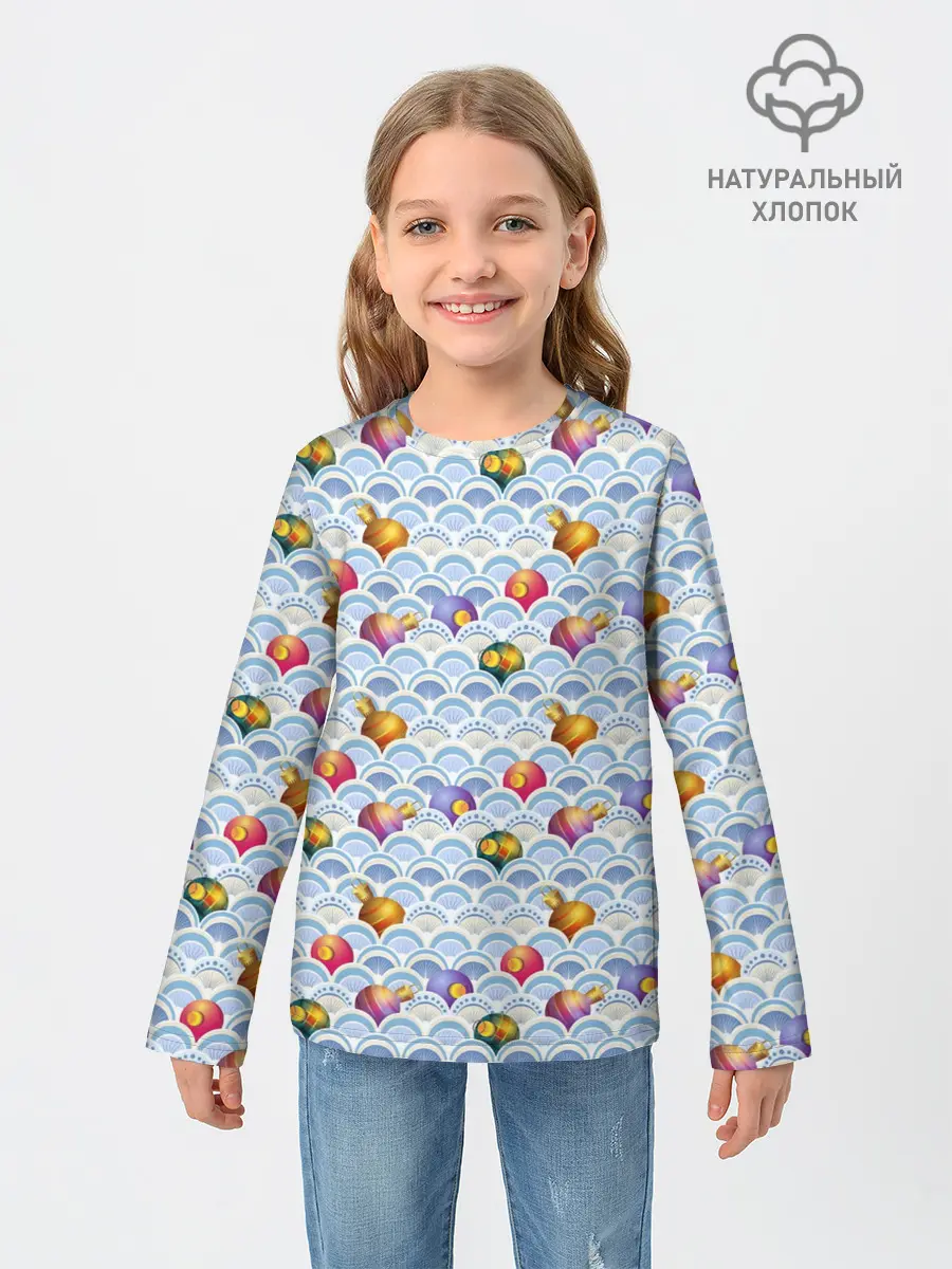 Детский лонгслив / Праздничные Игрушки