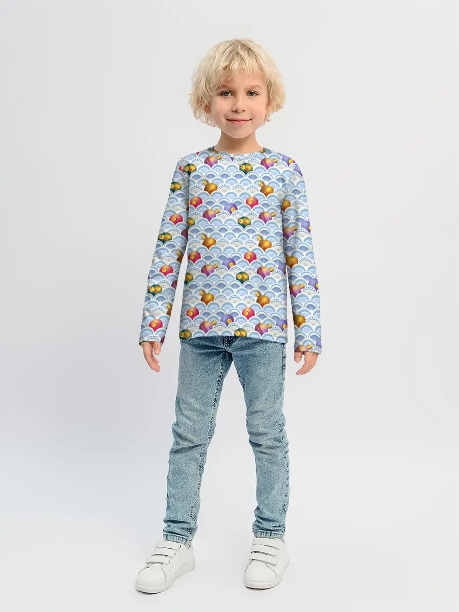 Детский лонгслив / Праздничные Игрушки