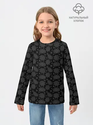 Детский лонгслив / Patern Halloween 9