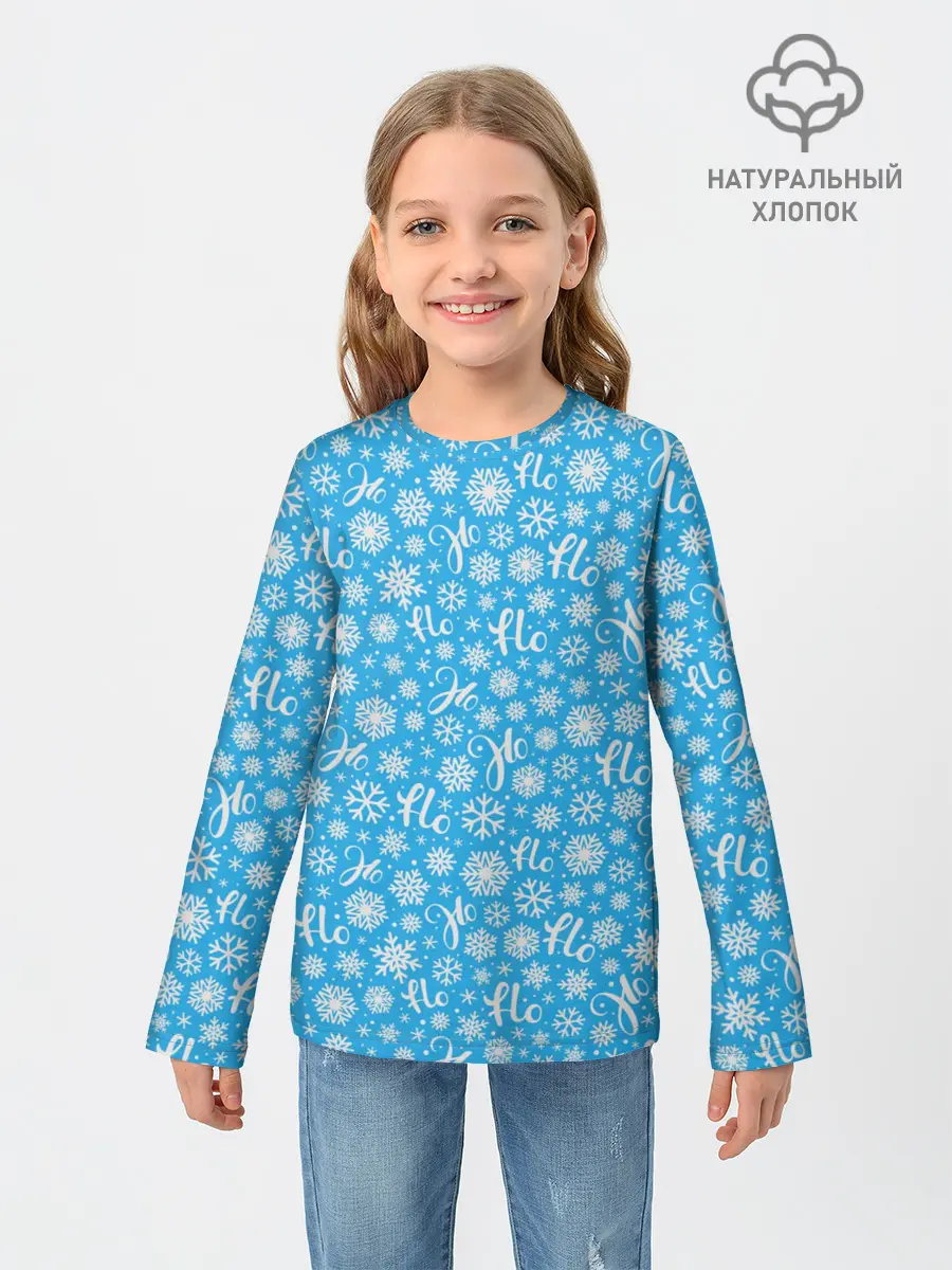 Детский лонгслив / Смех Санты