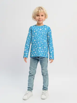 Детский лонгслив / Смех Санты