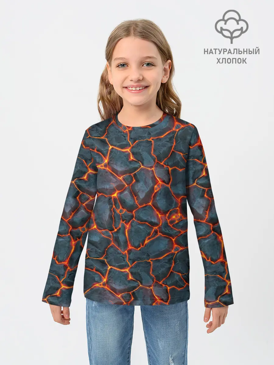 Детский лонгслив / моя магма