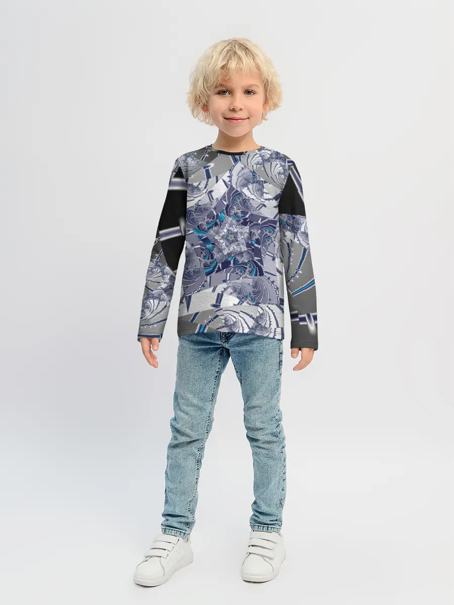 Детский лонгслив / Абстракция 499