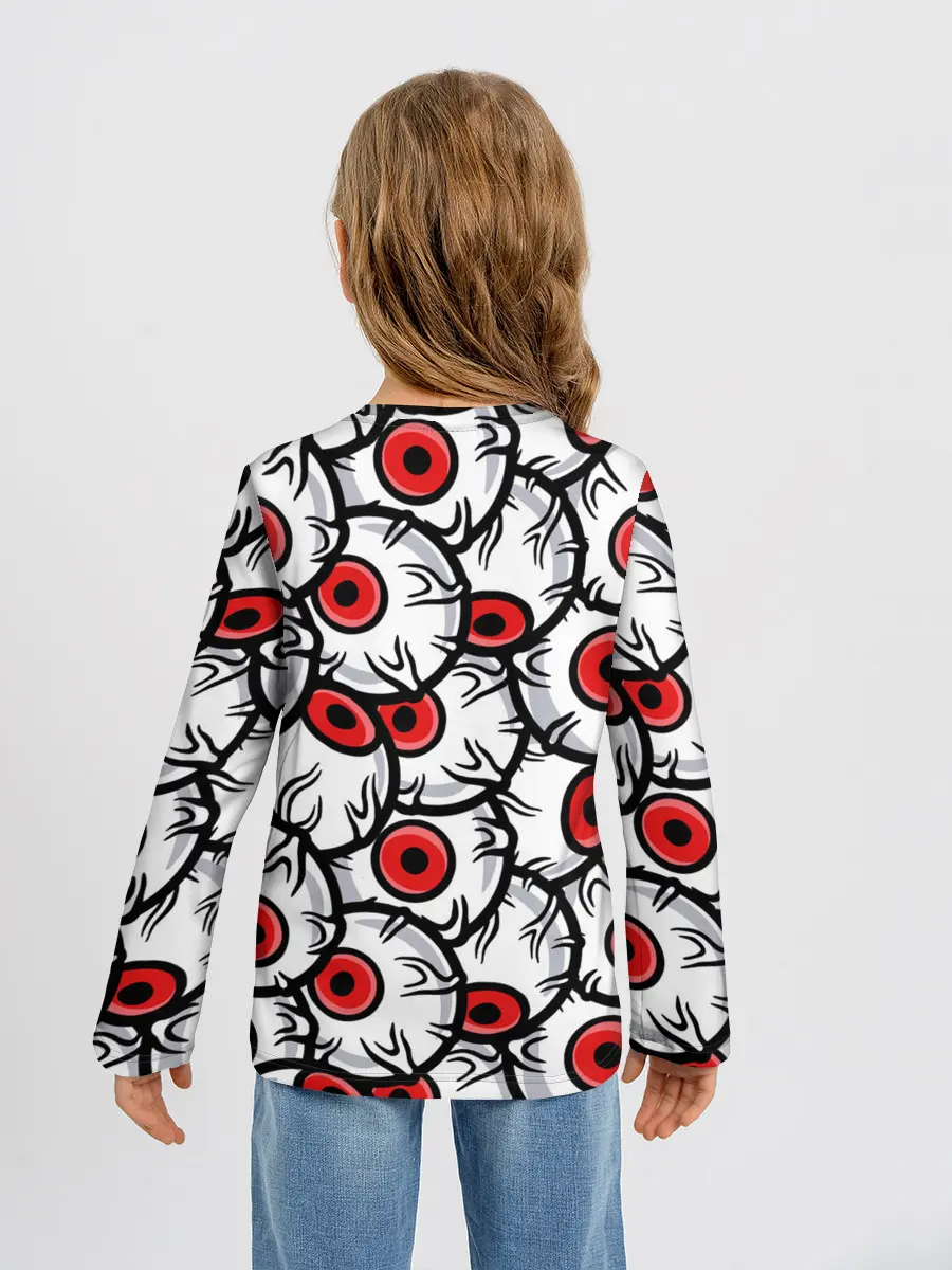 Детский лонгслив / HALLOWEEN EYES / ХЕЛЛОУИН ГЛАЗА