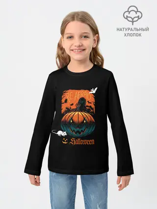 Детский лонгслив / Кладбище Halloween