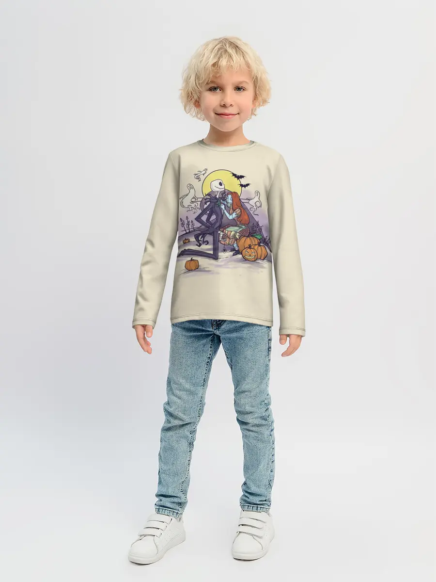Детский лонгслив / Персонажи Хэллоуина
