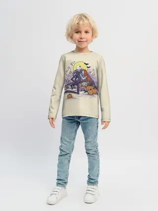 Детский лонгслив / Персонажи Хэллоуина