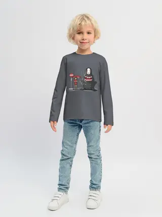 Детский лонгслив / Тихиро и Каонаси Унесённые призраками