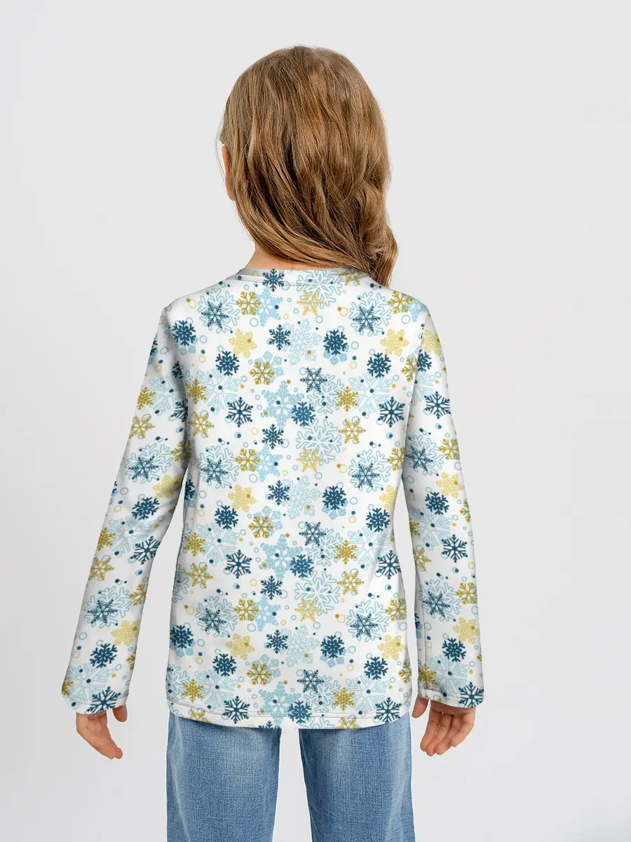 Детский лонгслив / Снежинки Кружатся
