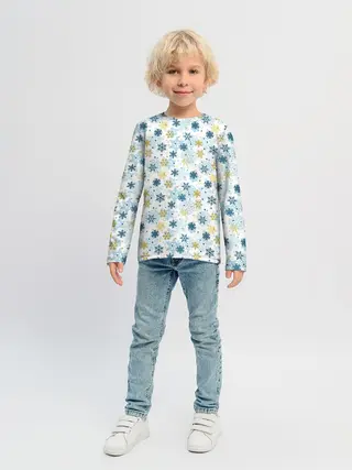 Детский лонгслив / Снежинки Кружатся