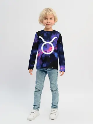 Детский лонгслив / Телец / Taurus, Знак зодиака