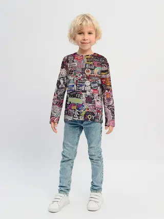 Детский лонгслив / Набор Стикеров