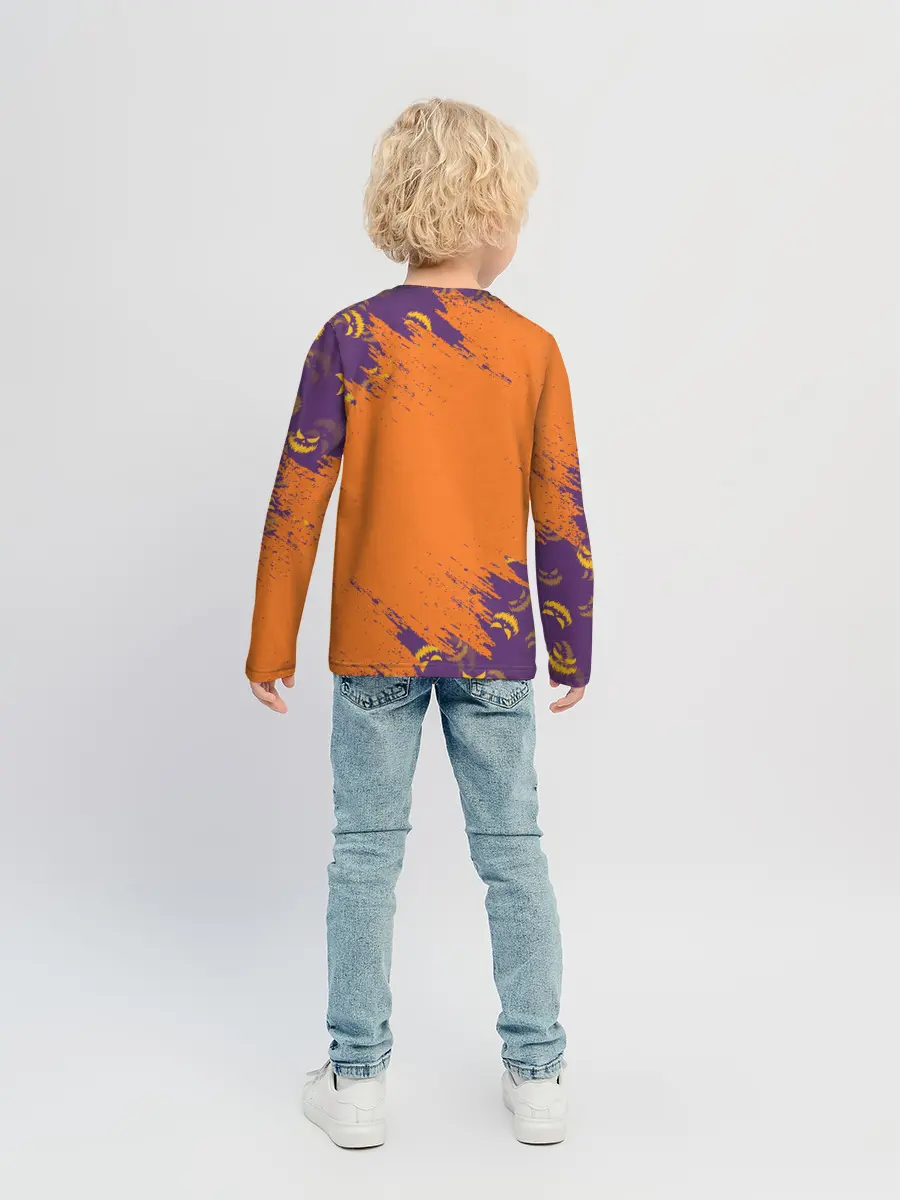 Детский лонгслив / КОРГИ НА ХЭЛЛОУИНЕ