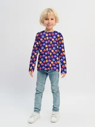 Детский лонгслив / Новогодние Ёлочные Украшения