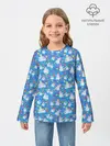 Детский лонгслив / Снеговики и Звёздочки