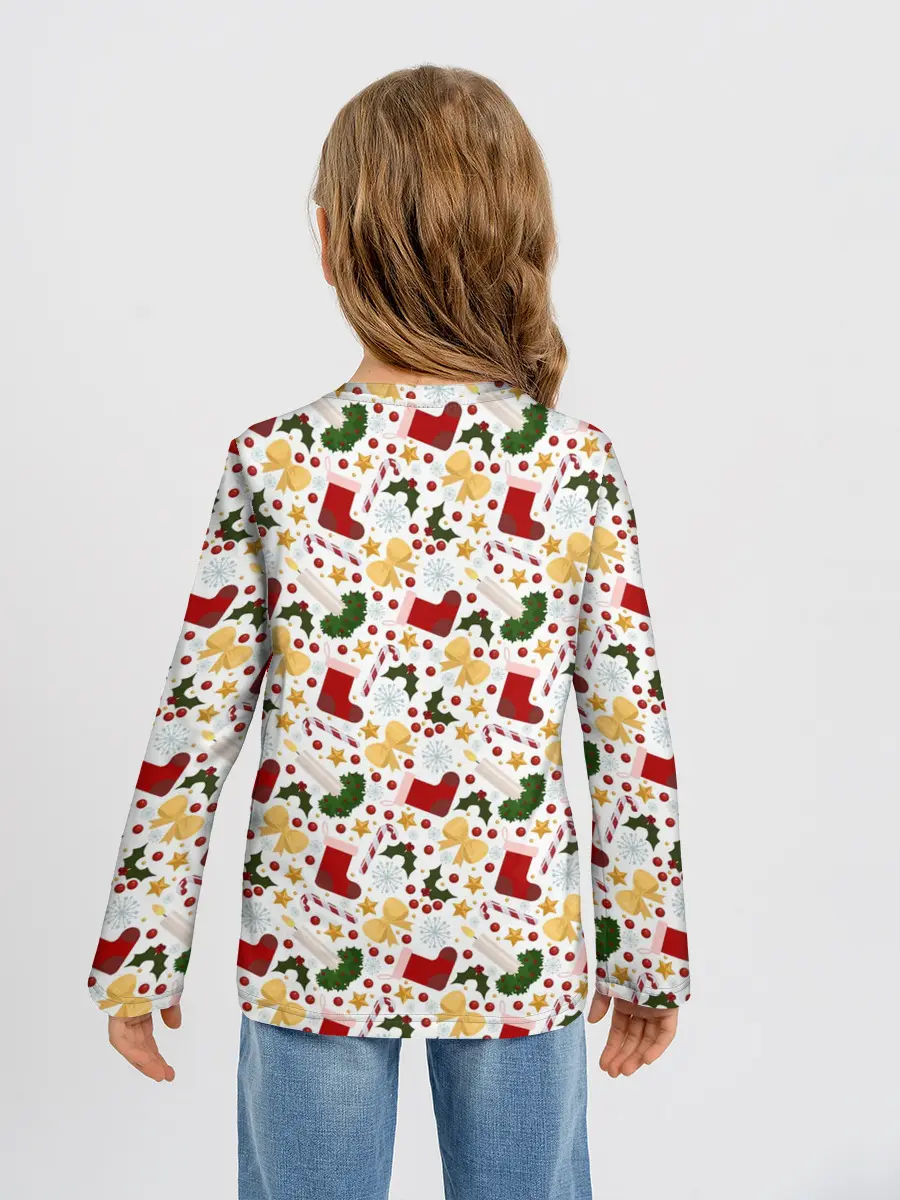 Детский лонгслив / Рождественские Чулки